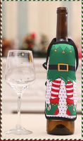 Elf Christmas Wine Bottle Apron Cover
