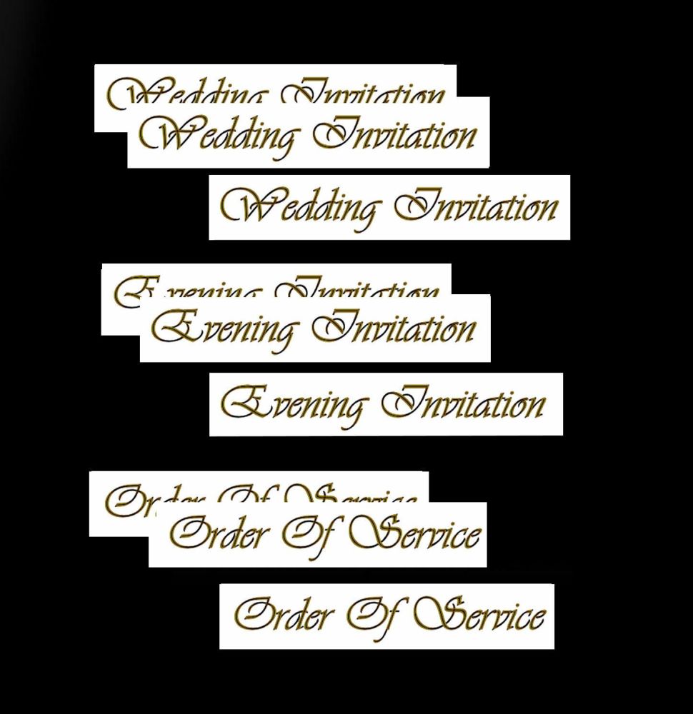 Wedding Evening Invitation, Order of Service Banners DIY Wedding Stationery