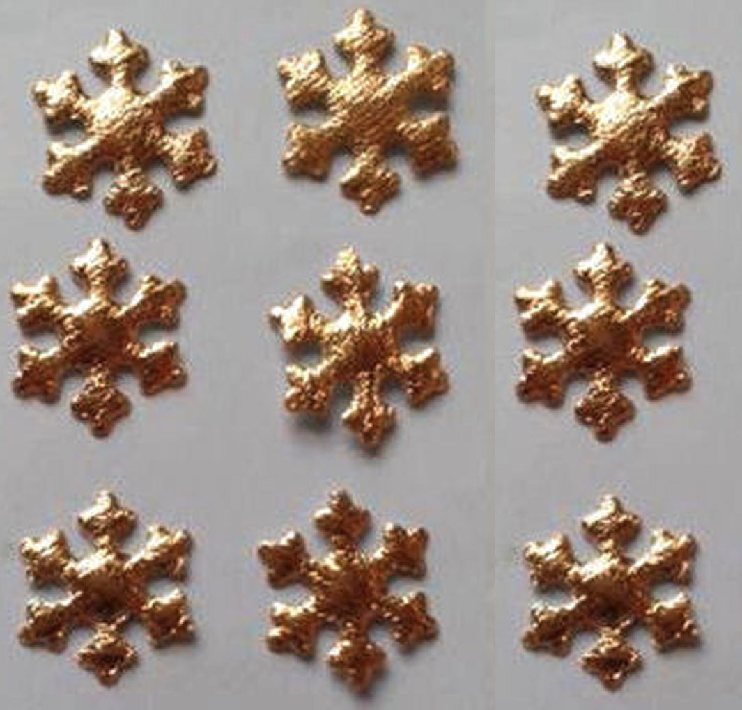 Christmas Snowflakes Gold