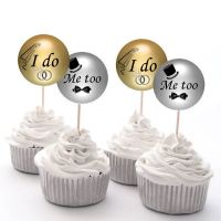 I do, Me too Wedding Cupcake Fairy Cake Toppers 