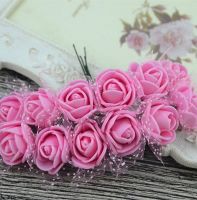 Artificial Roses Flowers - Dark Pink