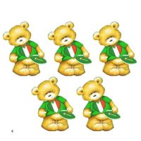Ireland Rugby Teddy Bear Card Toppers