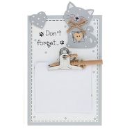 Cat Memo Pad Holder Plaque - Don't Forget
