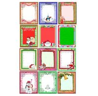 Christmas Colourful Paper Mount Embellishments 