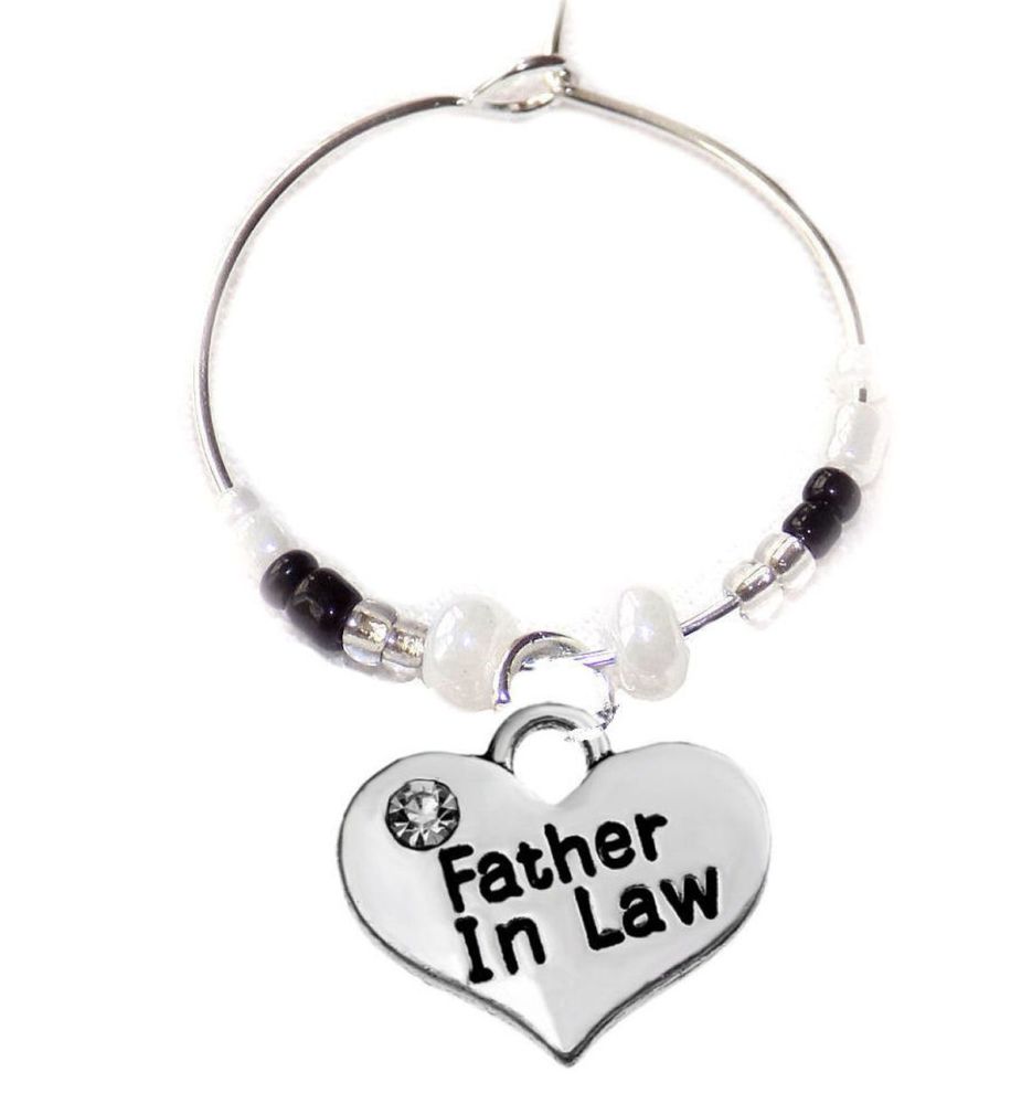 Father in Law Wine Glass Charm