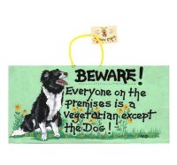 Beware of the Dog Hanging Sign 