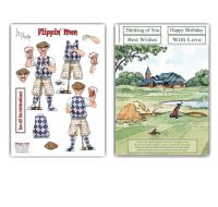 Flippin A4 Decoupage & Backing Paper Set - Golf