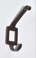 Label Frame Coat Hook - Cast Iron A/I