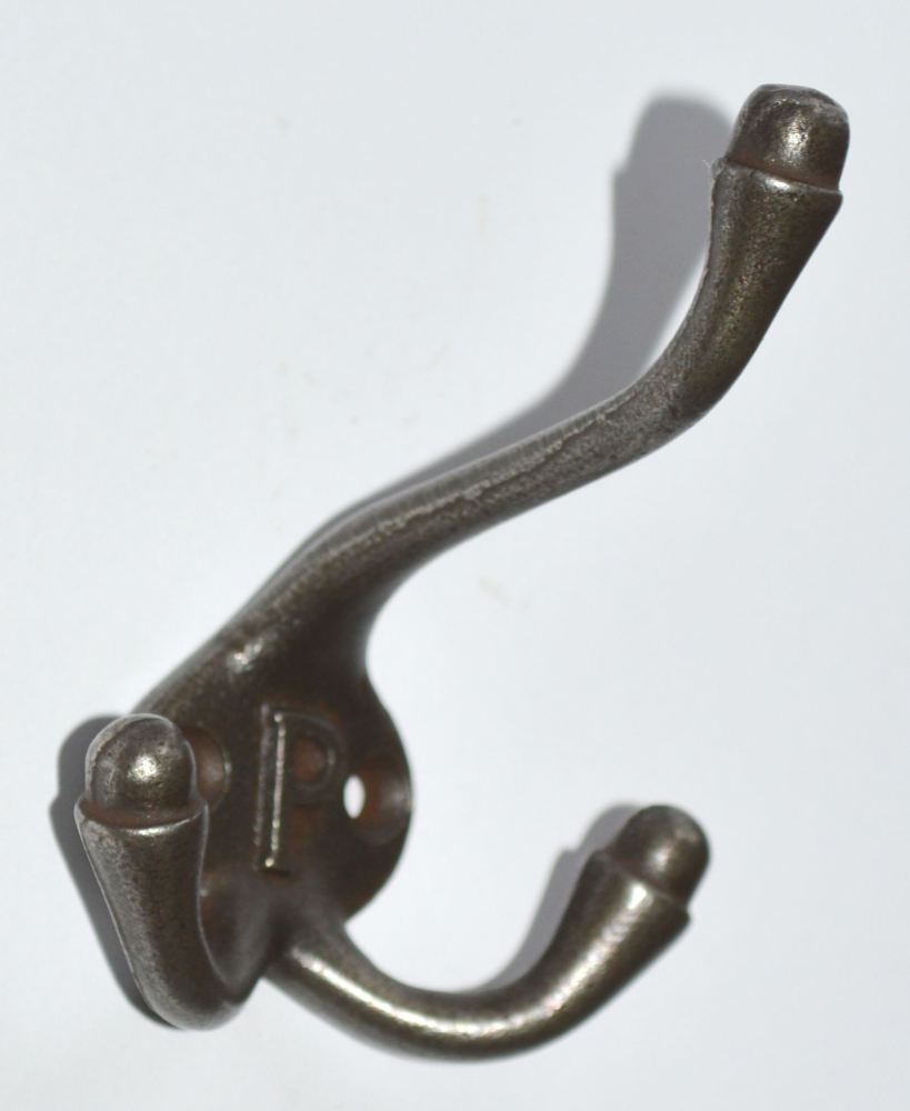 Rustic Cast Iron Coat and Hat Hook, Reproduction Reclaimed