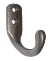 Antique Iron Single Coat Hook - 50mm