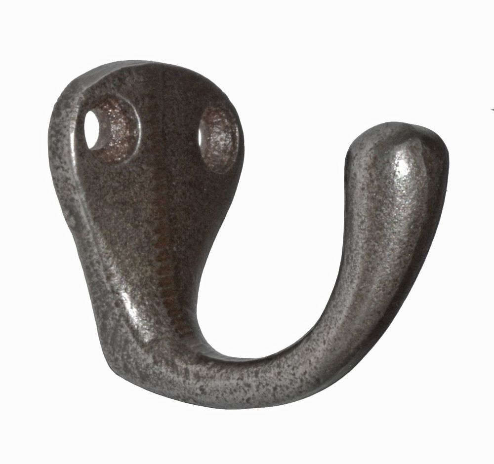 Antique Iron Single Coat Hook - 35mm