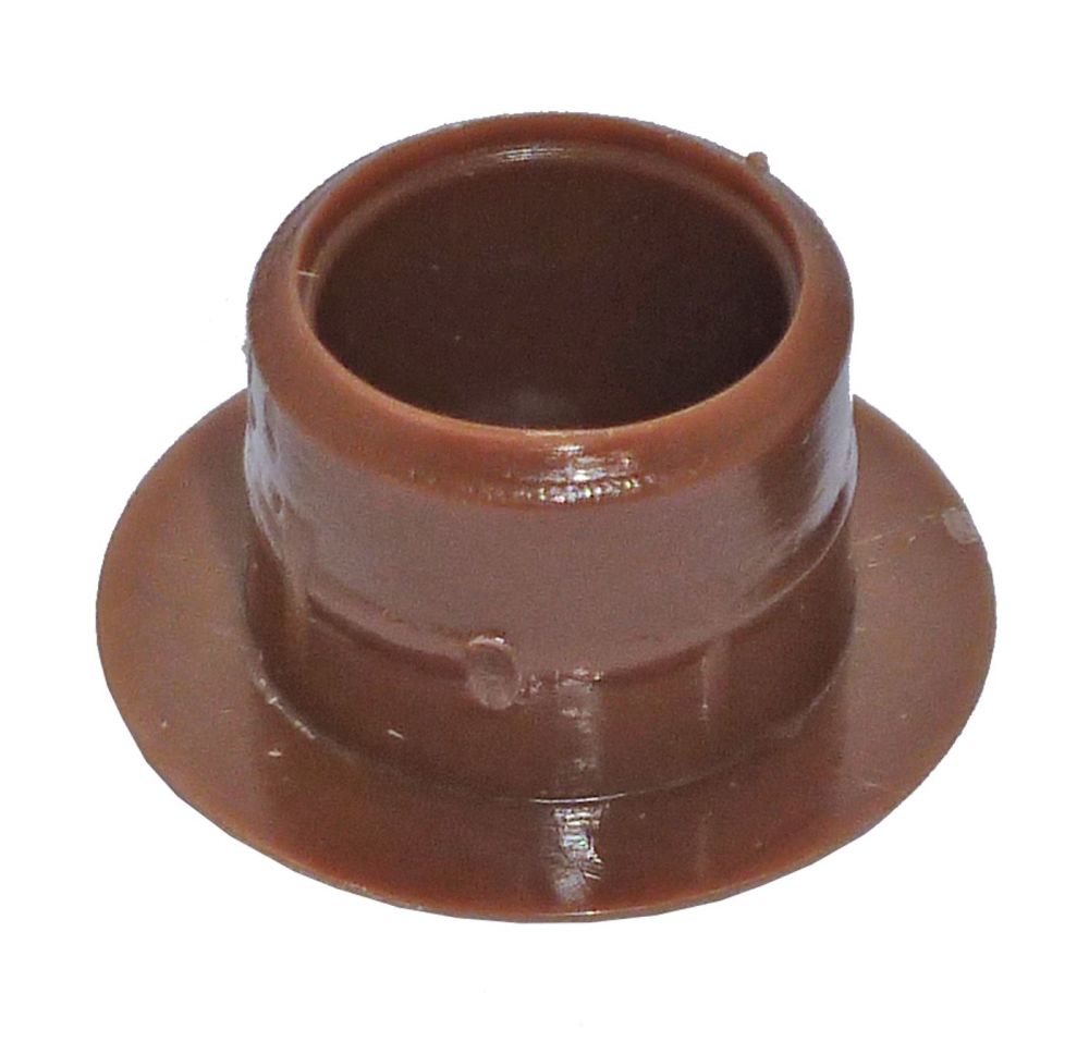 Plastic Cover Caps (Brown) 12mm Width - Pack of 12