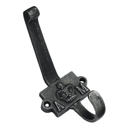 2-Part Coat Hook 'Air Ministry' - Cast Iron A/I