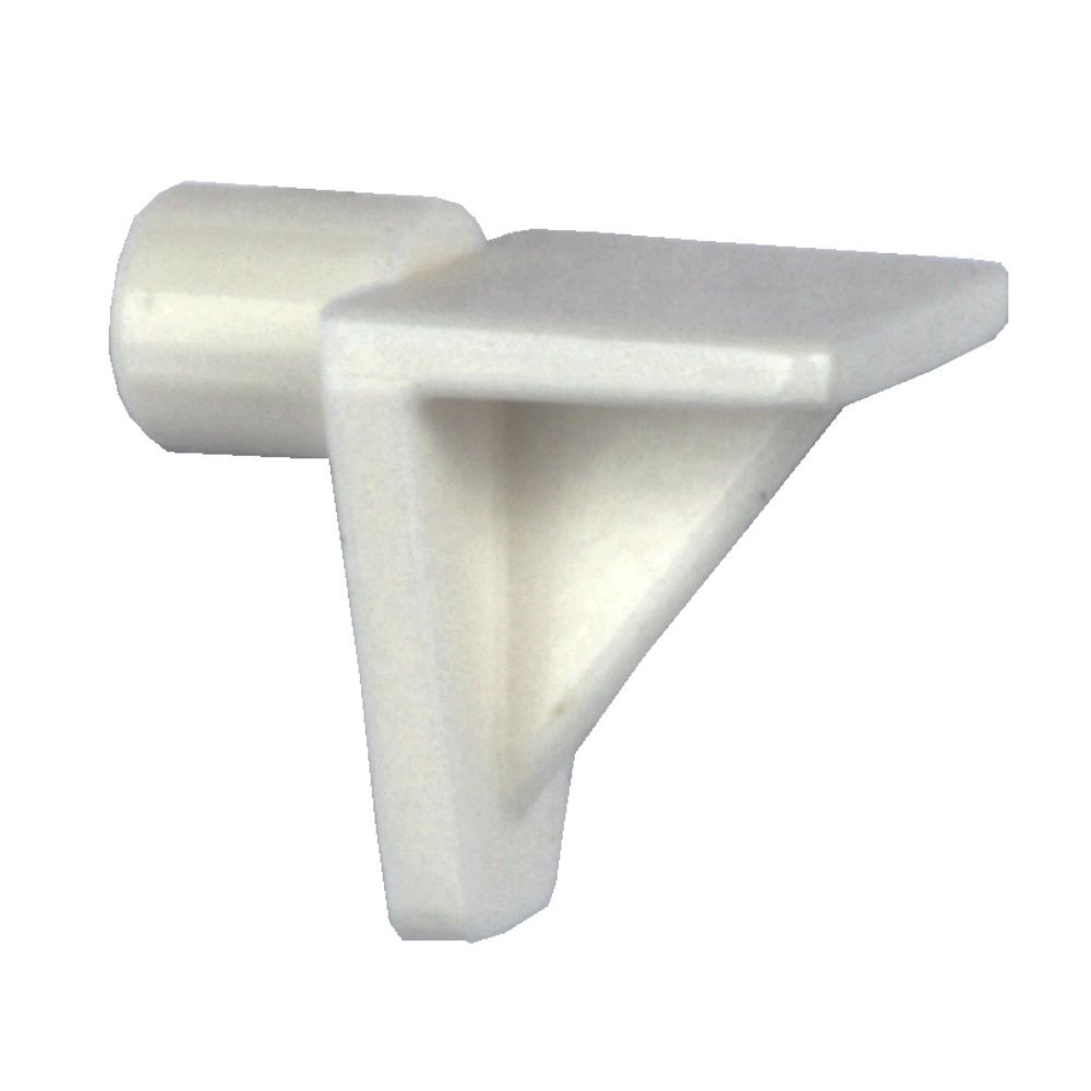Plastic Shelf Support Stud (White) - 6mm - Pack of 16
