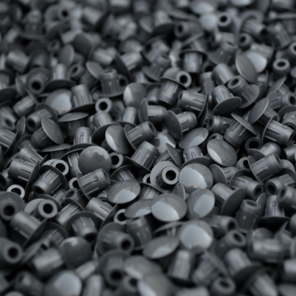 5mm Blanking Caps (Graphite Grey) - Pack of 100