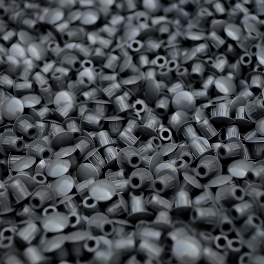 5mm Blanking Caps (Anthracite Grey) - Pack of 100