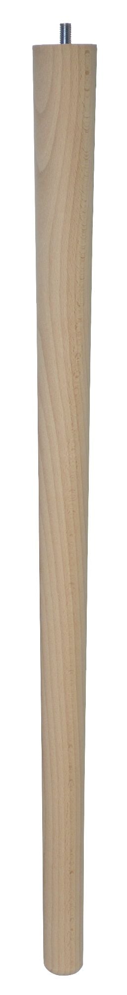 690mm Beech Tapered Leg