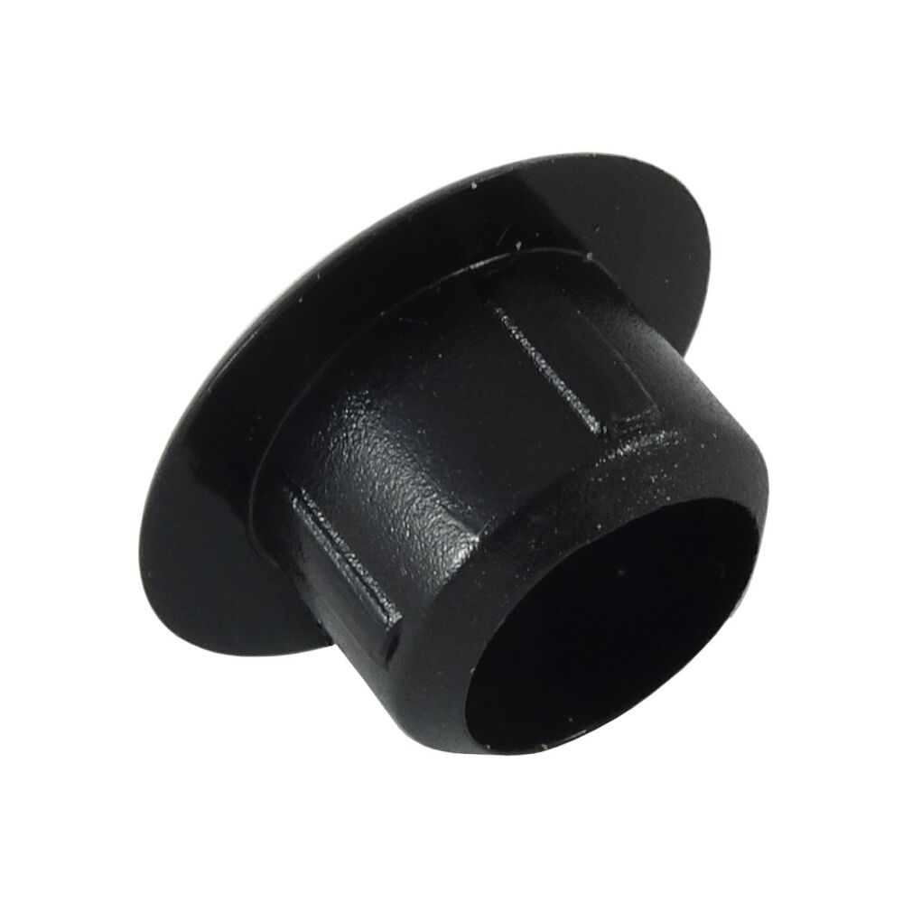 HF Large Black Plastic 10mm Cover Cap   - Pack of 50