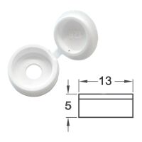 Hinged Screw Cover (White) - Pack of 50