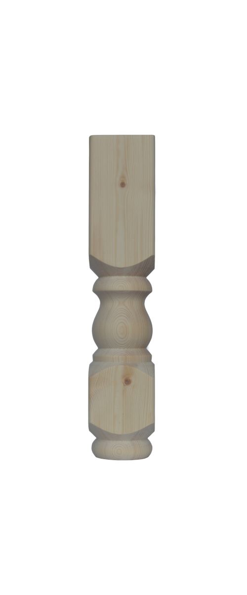 Pine Table / Bench Leg, Refectory  - 88mm Square, 425mm Long