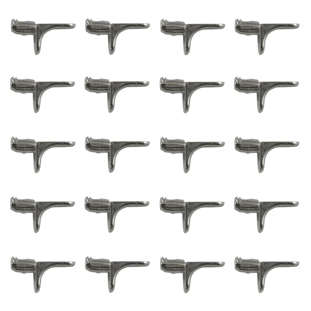 Nickel-Plated Shelf Stud w/ 2 Grooves - 5mm - Pack of 20
