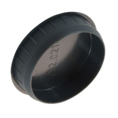 35mm Diameter Plastic Cover Cap (Dark Grey) - Pack of 4