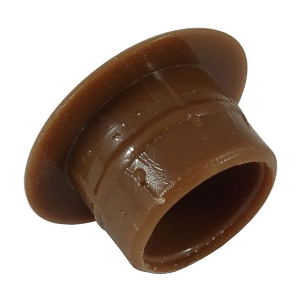Large Light Brown Plastic 12mm Cover Cap  - Pack of 20
