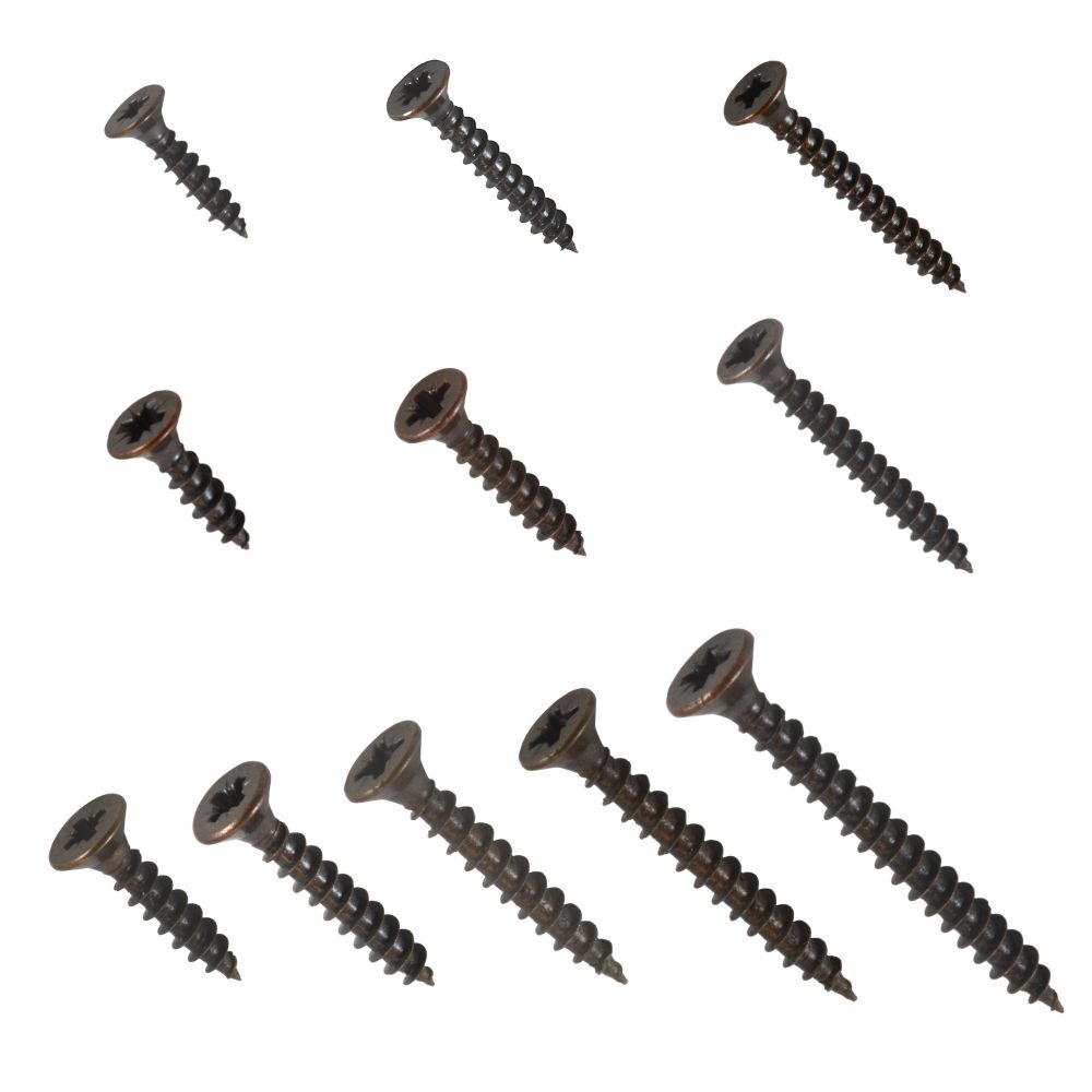 Florentine Bronze (Burnished) Plated Steel Screws