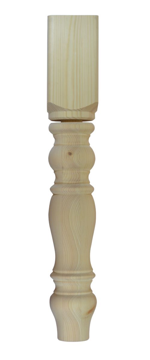 SET- PFTL115K/D - Pine Table Leg, Chunky Farmhouse Detachable 115*115 736mm
