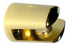 Small Polished Brass Bracket - For up to 6mm Shelves