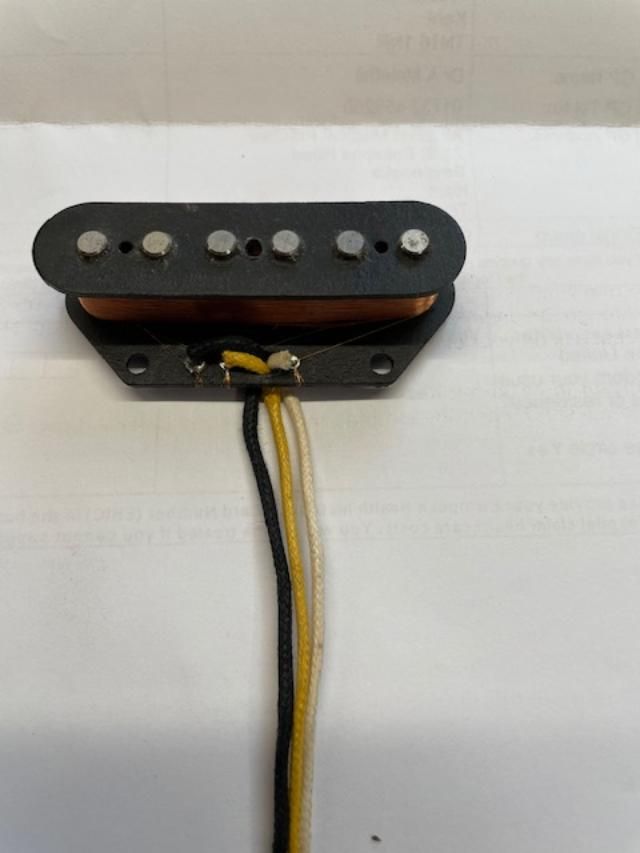 Double variable output telecaster bridge pickup