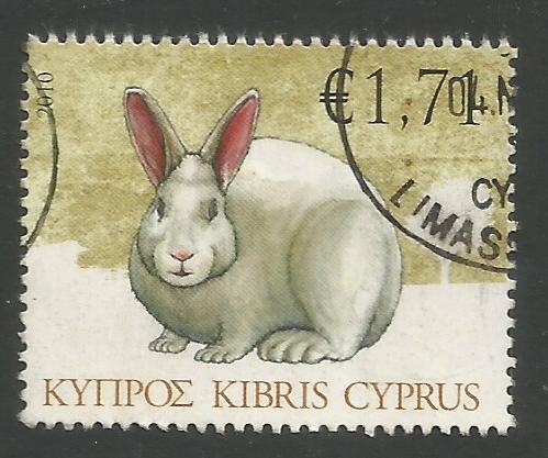 Cyprus Stamps SG 1216 2010 1.71c Rabbit - USED (k115) 