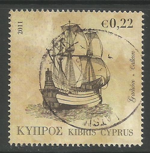 Cyprus Stamps SG 1251 2011 22c Ship - USED (k118)
