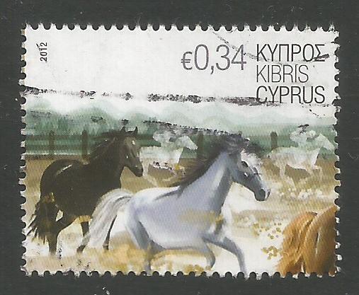 Cyprus Stamps SG 1267 2012 34c Horses - USED (k122)