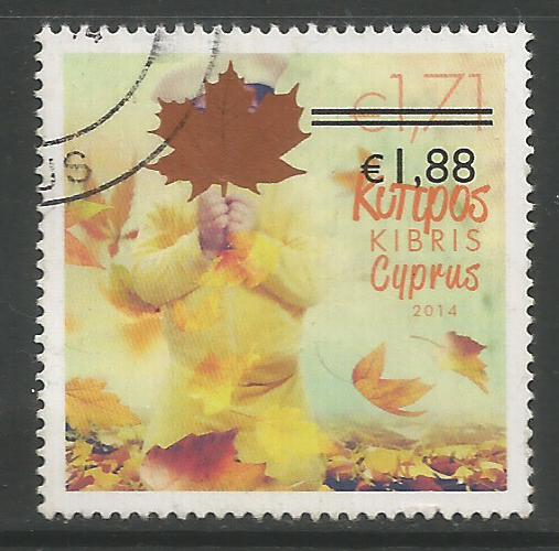 Cyprus Stamps SG 1329 2014 1.88c/1.71c Overprint - USED (K148)