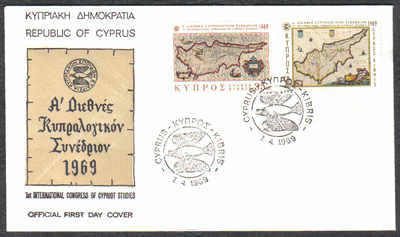 Cyprus Stamps SG 329-30 1969 1st Cypriot Studies - Official FDC
