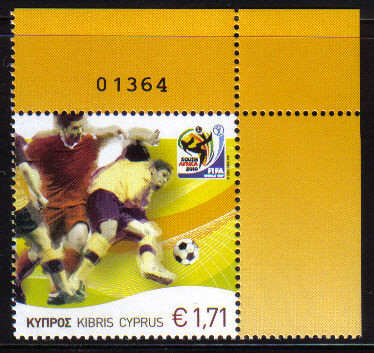 Cyprus Stamps SG 1218 2010 Fifa World Cup football South Africa - MINT (c412)