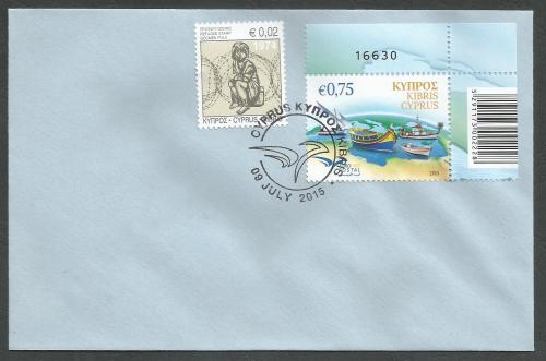 Cyprus Stamps SG 2015 (h) 2015 Euromed - Control numbers Unofficial FDC (k1