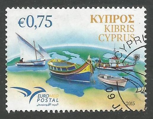 Cyprus Stamps SG 2015 (h) Euromed, Boats of the Mediterranean - USED (k168)