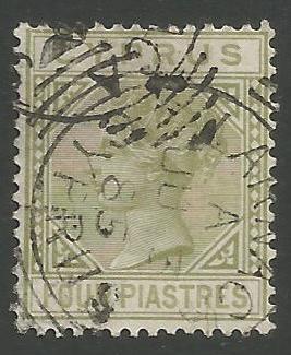 Cyprus Stamps SG 020a 1883 Four 4 Piastres - USED (k175)