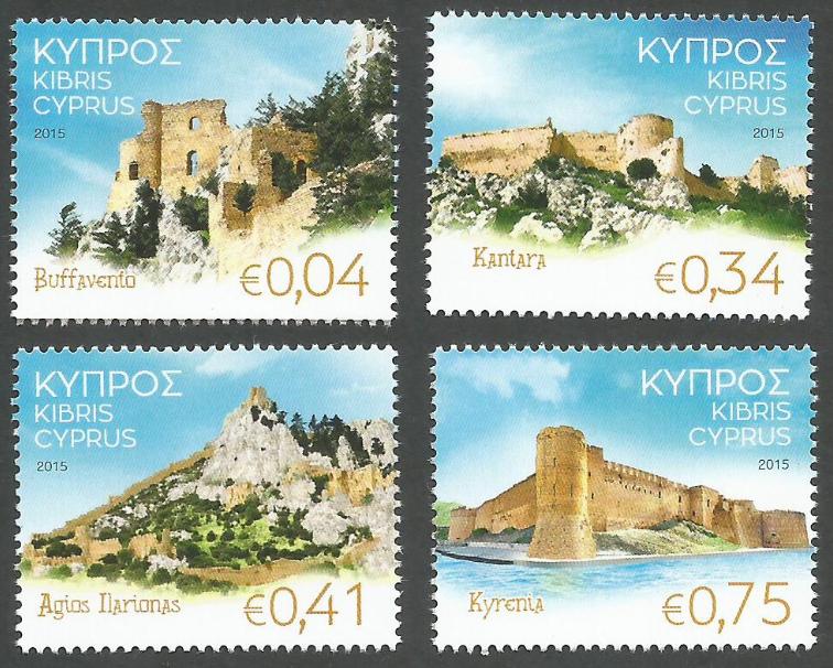 Cyprus Stamps SG 2015 (J) Castles of Cyprus - MINT 