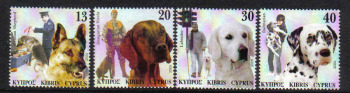 Cyprus Stamps SG 1098-1101 2005 Dogs in a mans life - MINT