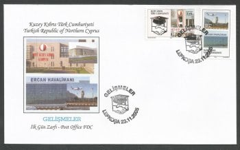 North Cyprus Stamps SG 618-19 2005 Developments - Official FDC