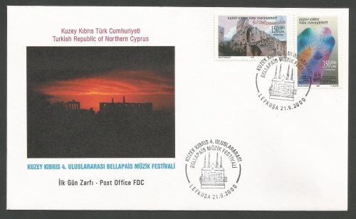 North Cyprus Stamps SG 510-11 2000 4th Bellapais music festival - Official