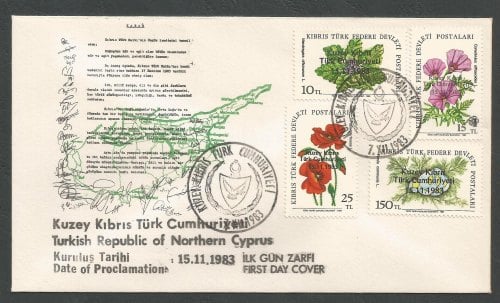 North Cyprus Stamps SG 144-47 1983 Establishment of the Republic - Unoffic