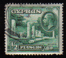 Cyprus Stamps SG 134 1934 1/2 Piastre - USED (c546)