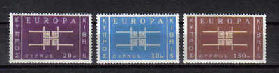 Cyprus Stamps SG 234-36 1963 Europa CEPT - MINT