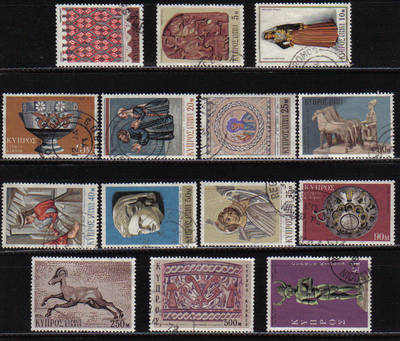 Cyprus Stamps SG 358-71 1971 3rd Definitives - USED (c723)