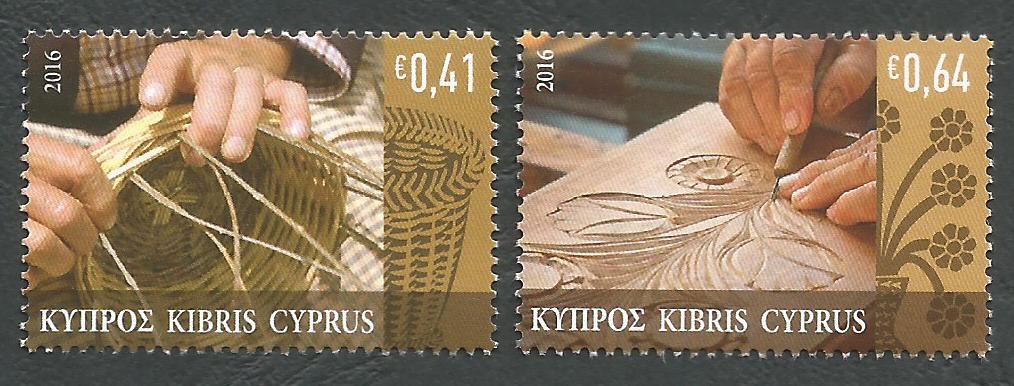 Cyprus Stamps SG 2016 (a) Traditional Cypriot Popular Crafts - MINT