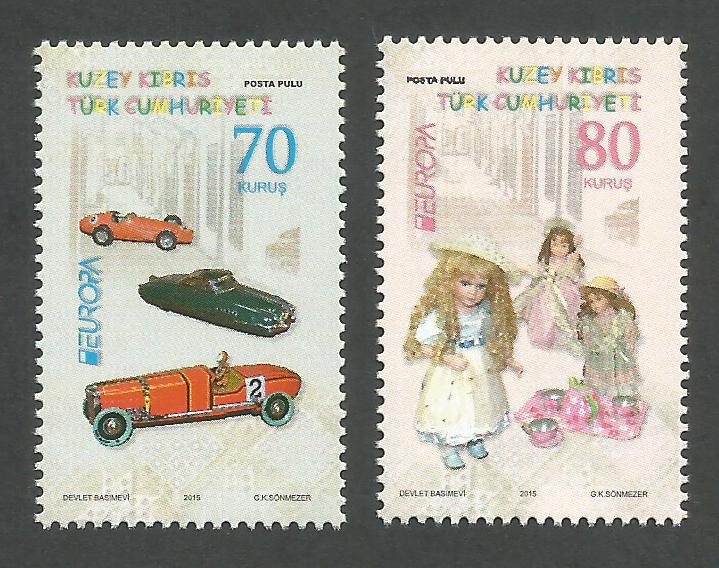North Cyprus Stamps SG 2015 (e) Europa Old Toys - MINT